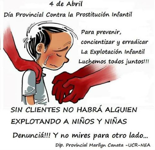 4 De Abril De Cada Año Será El Día Provincial Contra La Prostitución Infantil 3148