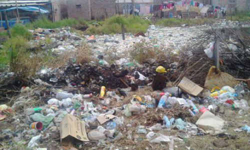 Hip lito Irigoyen un barrio contaminado por la basura restos de