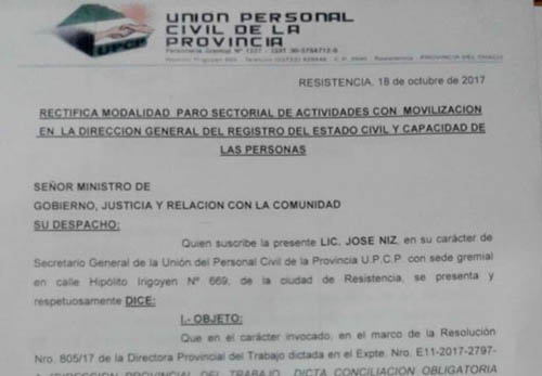 UPCP reitera que el Registro Civil contin a con las medidas de