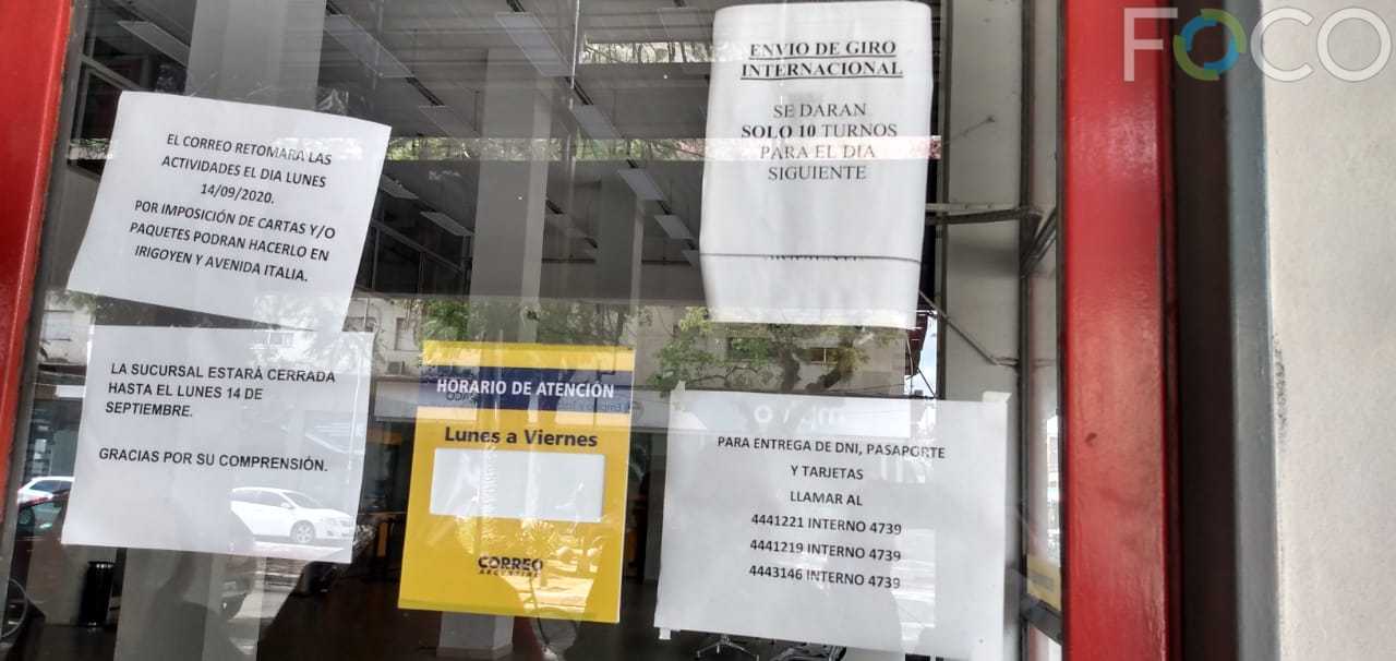 Cierran nuevamente las oficinas de Correo Argentino en Resistencia