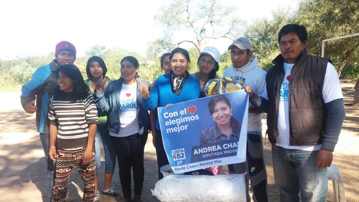 Andrea Charole llev sus propuestas al interior EsChaco