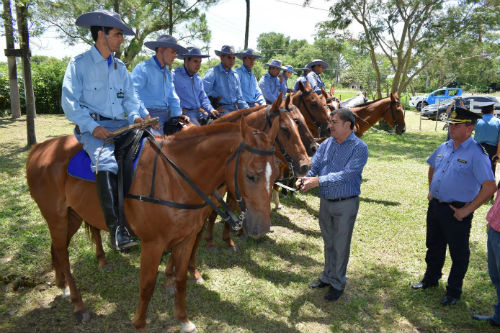 Entregaron nuevo equipamiento para la Polic a Rural de San Mart n