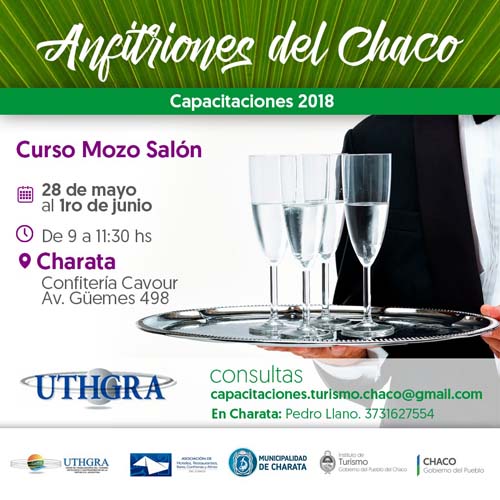 Nuevo curso de capacitaci n en Charata Mozo de Sal n EsChaco