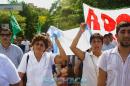 Estatales protestaron frente a Casa de Gobierno