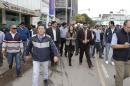 Marcha del da despus de la represin de la Plaza