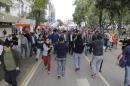 Marcha del da despus de la represin de la Plaza