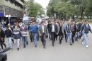 Marcha del da despus de la represin de la Plaza