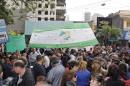 Marcha del da despus de la represin de la Plaza