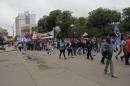 Marcha del da despus de la represin de la Plaza