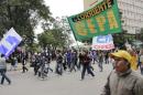 Marcha del da despus de la represin de la Plaza