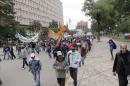 Marcha del da despus de la represin de la Plaza