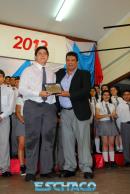 Premian al alumno destacado en Electromecnica del 2013