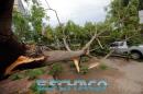 Cola del tornado en Resistencia