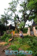 Cola del tornado en Resistencia