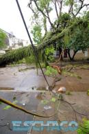 Cola del tornado en Resistencia