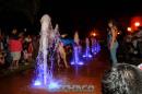 Fuentes de aguas danzantes en la Plaza 25 de Mayo