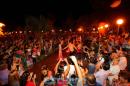 Fuentes de aguas danzantes en la Plaza 25 de Mayo