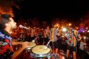 Fuentes de aguas danzantes en la Plaza 25 de Mayo