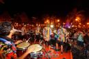 Fuentes de aguas danzantes en la Plaza 25 de Mayo