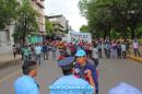 Movimientos Sociales protestan frente a Casa de Gobierno