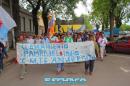 Movimientos Sociales protestan frente a Casa de Gobierno