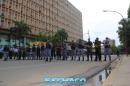 Movimientos Sociales protestan frente a Casa de Gobierno