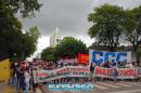 Movimientos Sociales protestan frente a Casa de Gobierno