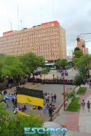 Movimientos Sociales protestan frente a Casa de Gobierno