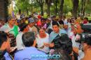 Movimientos Sociales protestan frente a Casa de Gobierno