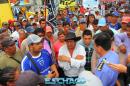 Movimientos Sociales protestan frente a Casa de Gobierno