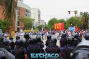 Movimientos Sociales protestan frente a Casa de Gobierno