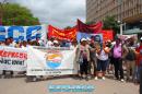 Movimientos Sociales protestan frente a Casa de Gobierno