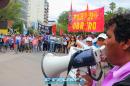 Movimientos Sociales protestan frente a Casa de Gobierno