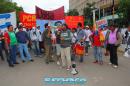 Movimientos Sociales protestan frente a Casa de Gobierno