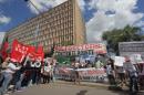 Marcha de estatales en el primer paro nacional a Macri