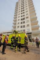 Simulacro de incendio en las Torres Copervi