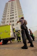 Simulacro de incendio en las Torres Copervi