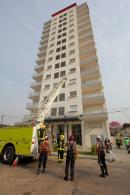 Simulacro de incendio en las Torres Copervi