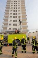 Simulacro de incendio en las Torres Copervi