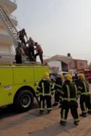 Simulacro de incendio en las Torres Copervi