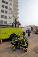 Simulacro de incendio en las Torres Copervi